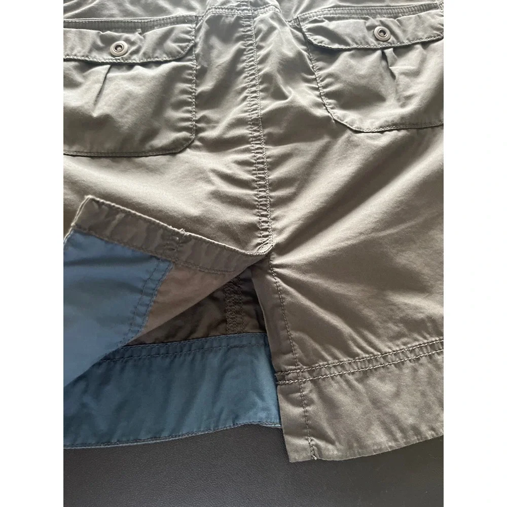 REI Womens Olive Green Embroidered Utility Skirt Size 2‎ Cargo Hiking Outdoor